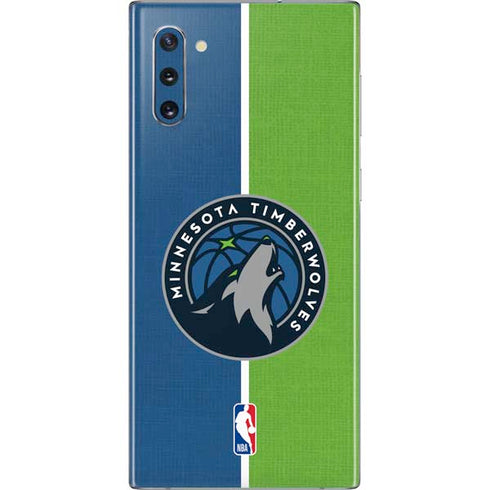 NBA Minnesota Timberwolves Canvas Galaxy Note 10 Skin